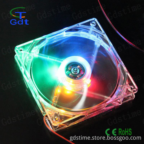 120mmx120mmx25mm 4.72" 12025 Computer Case PC Led Transparent DC Fan Factory